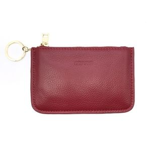 IXYVIA RFID Blocking secure Leather Zip Coin Purse